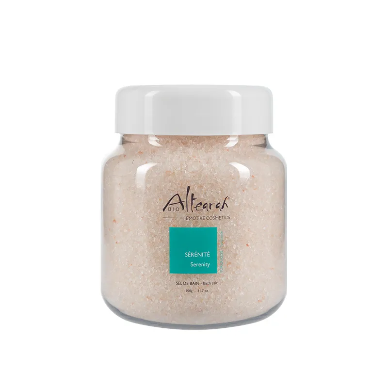 [STU900] Sel de bain - Turquoise - Sérénité - 900 grs - Altearah