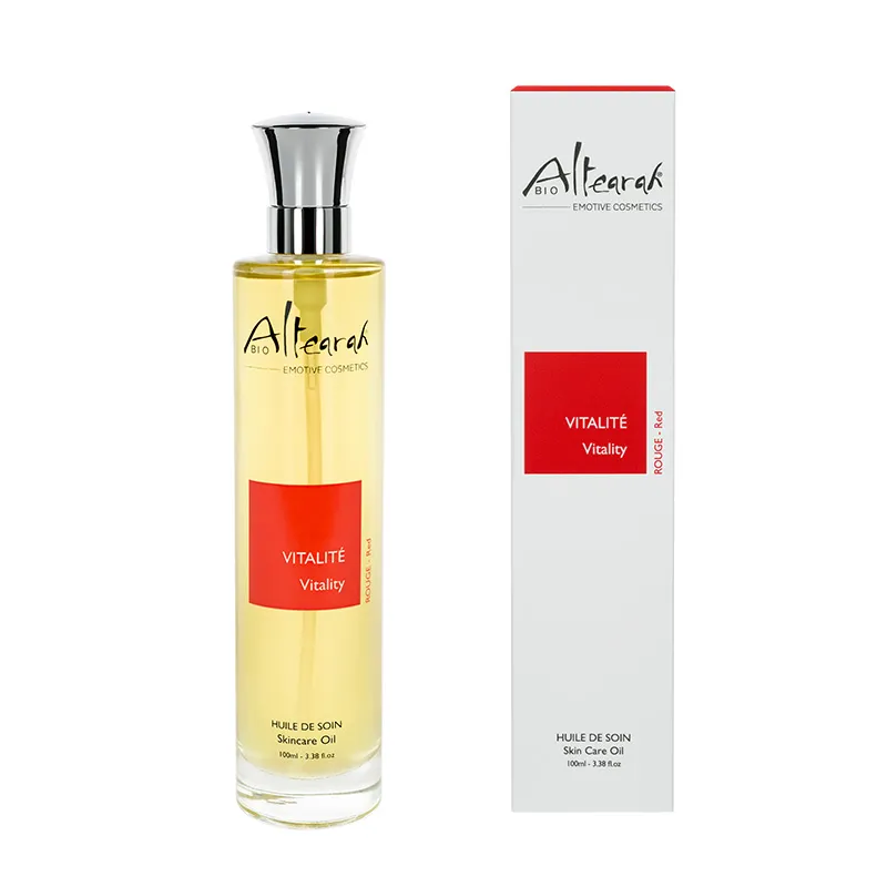 [HRG100] Huile de Soin Bio - Rouge - Vitalité - 100 ml - Altearah