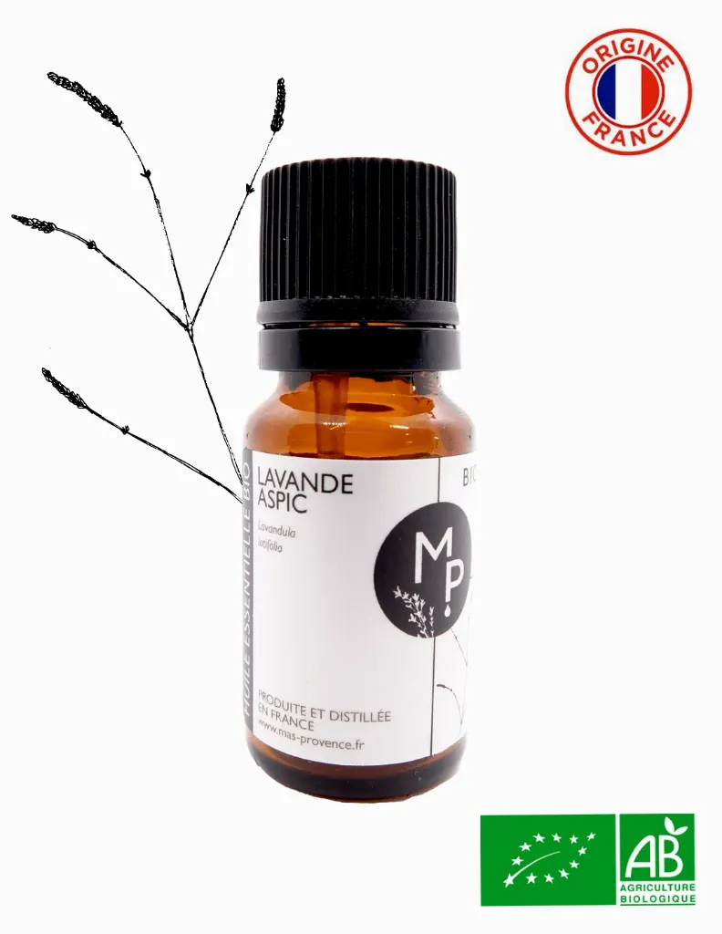 [HELA10] LAVANDE ASPIC Bio - Huile essentielle 10 ml