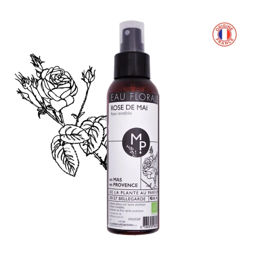 [HYROSCENBIO200] Eau florale ROSE de mai BIO 100 ml