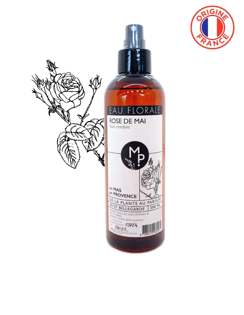 [HYROSCENBIO200] Eau florale ROSE de mai BIO 200 ml