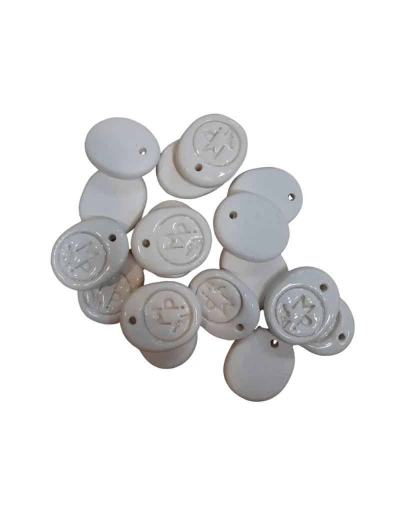 Petit GALET artisanal en céramique / diffuseur huile essentielle