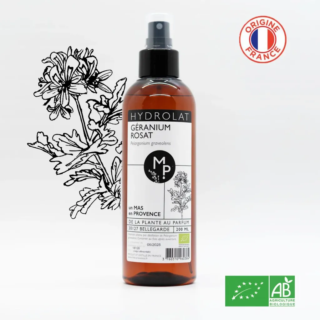 Hydrolat GÉRANIUM rosat Bio 200 ml