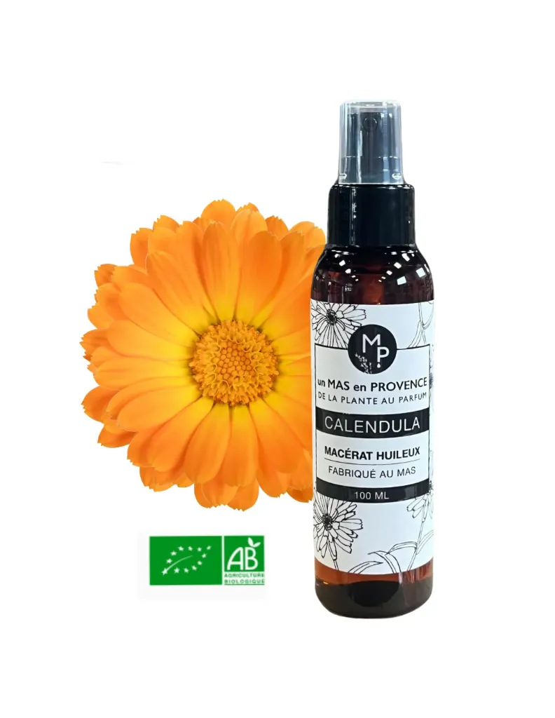 [MACCAL100] Macérat huileux CALENDULA bio - flacon pompe 100mL
