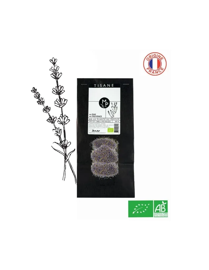 [TILA100] Tisane Fleurs de Lavande fine Bio 100 grs